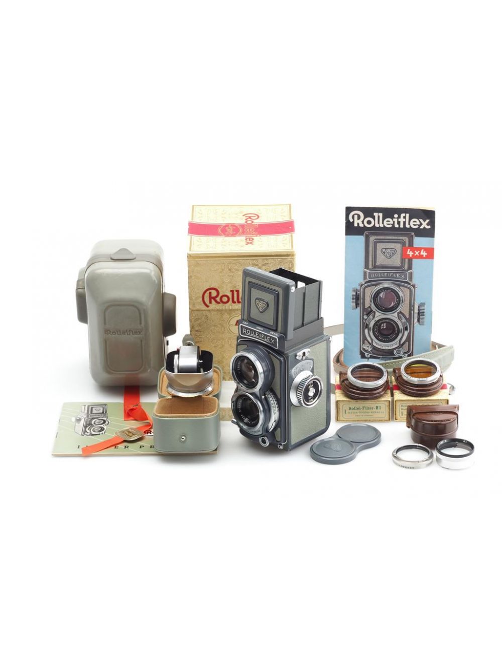 Rollei Rolleiflex 4x4 Baby Grey w. 3.5/60mm Xenar Outfit | JO GEIER