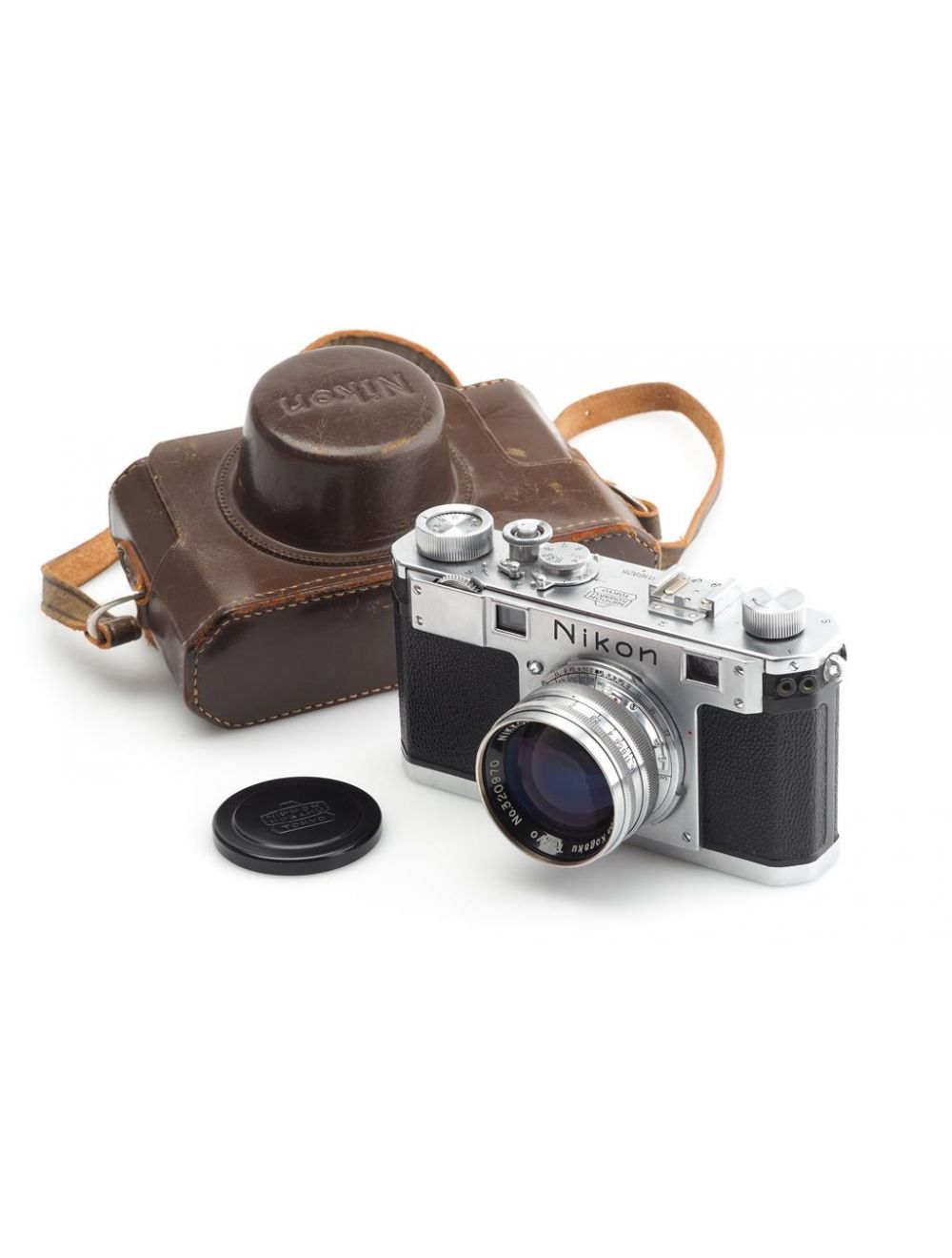 Nikon S2 Silver Camera with 35 3 5 W Nikkor C Nippon