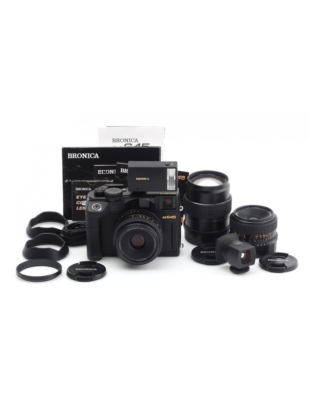 Viseur Bronica RF 45 – Couleur Noire, Pour Appareil Moyen Format 645 RF, Mise Au Point Manuelle