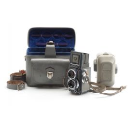 Rollei Rolleiflex 4x4 Baby Grey w. 3.5/60mm Xenar & Case | JO GEIER