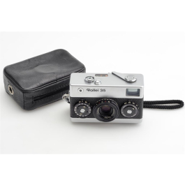 Rollei 35 Chrome w. Tessar 3.5/40mm & Case Made in Singapore | JO