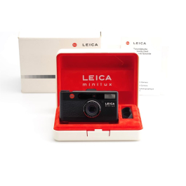 ★美品 LEICA minilux zoom ブラック ストラップ 完動品★ Leitz Leica Minilux Black 18031 w. Box #2122332 | JO GEIER