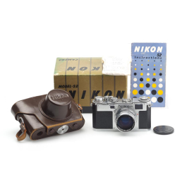 Nippon Kogaku Nikon S2カメラ ビンテージ 希少カメラ 後期 Nikon S2 Black Dial Rangefinder Nippon Kogaku Camera Kit w/ 35mm