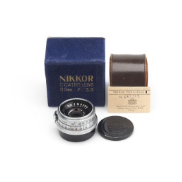 Nikon W-Nikkor.C 2.5/3.5cm Nippon Kogaku Japan Red R w. Box | JO GEIER
