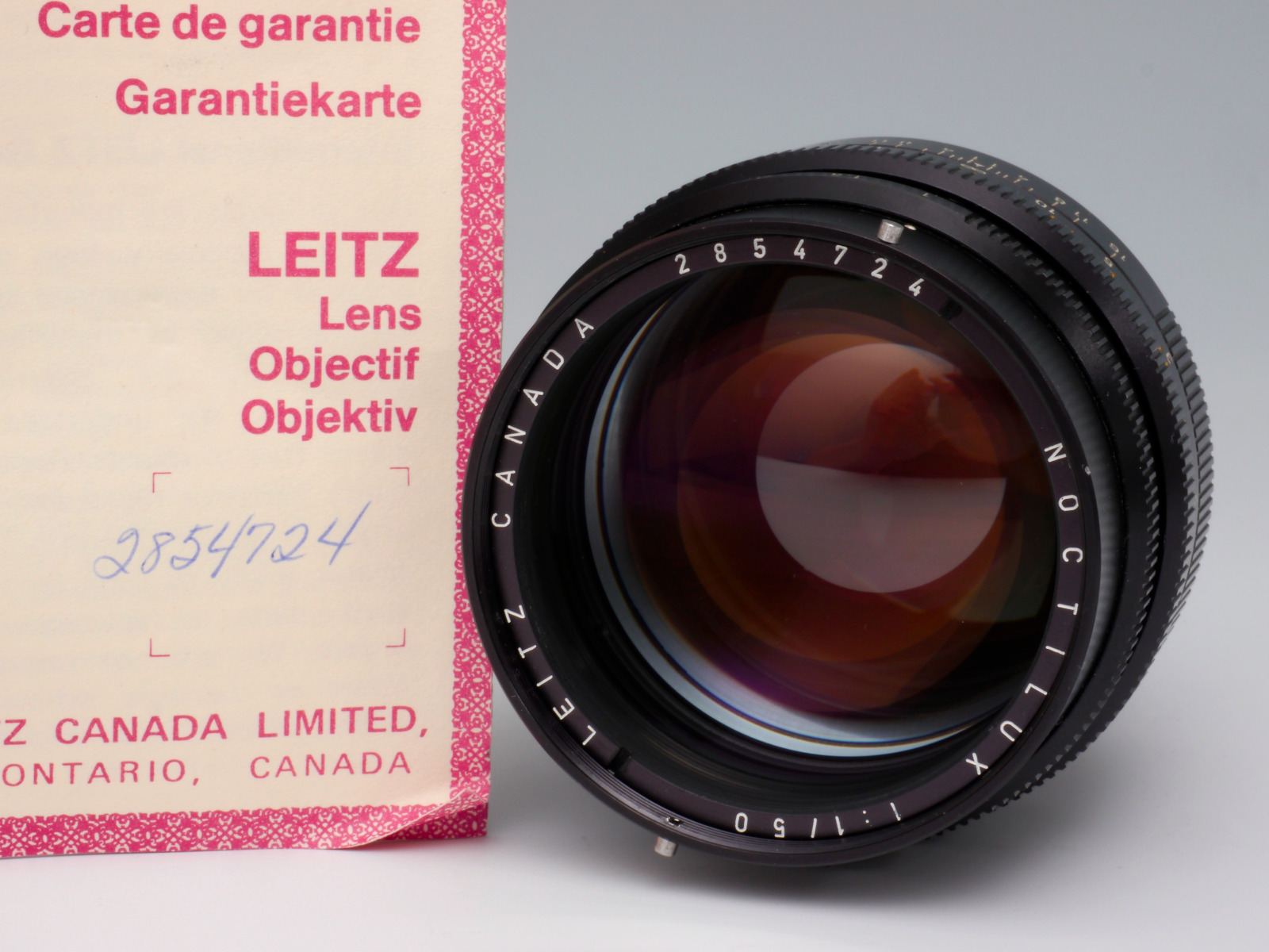 Leitz Noctilux 1/50mm E58