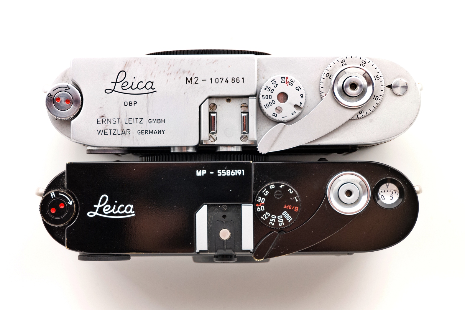 Top View Leica M2 and MP Jo Geier