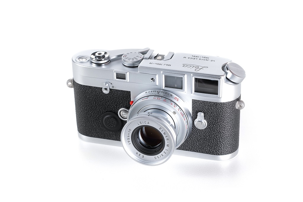 Chrome Leica M6J camera with Elmar-M 2.8/50mm
