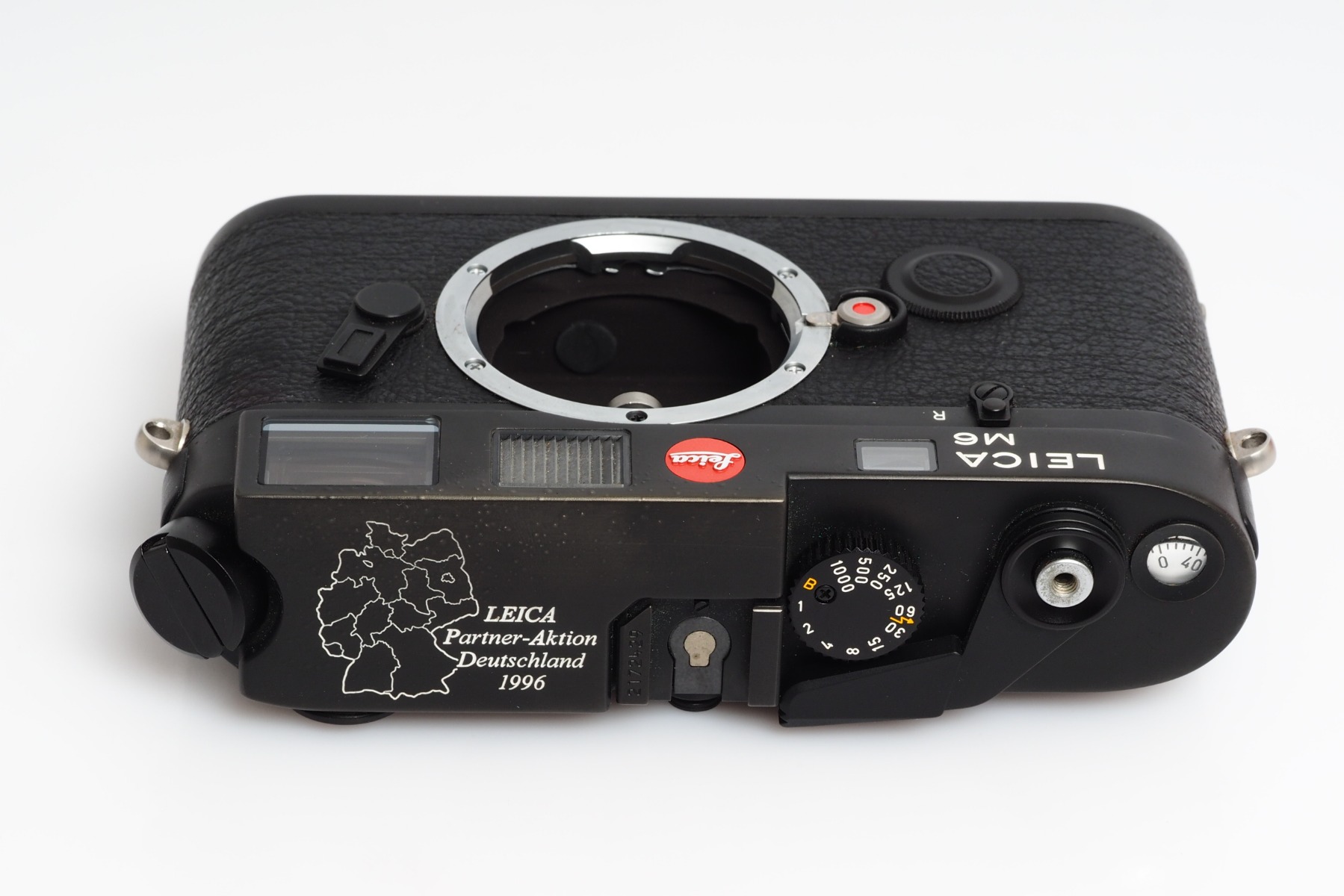 Leica M6 'Partner Aktion Deutschland' camera top plate with engraving