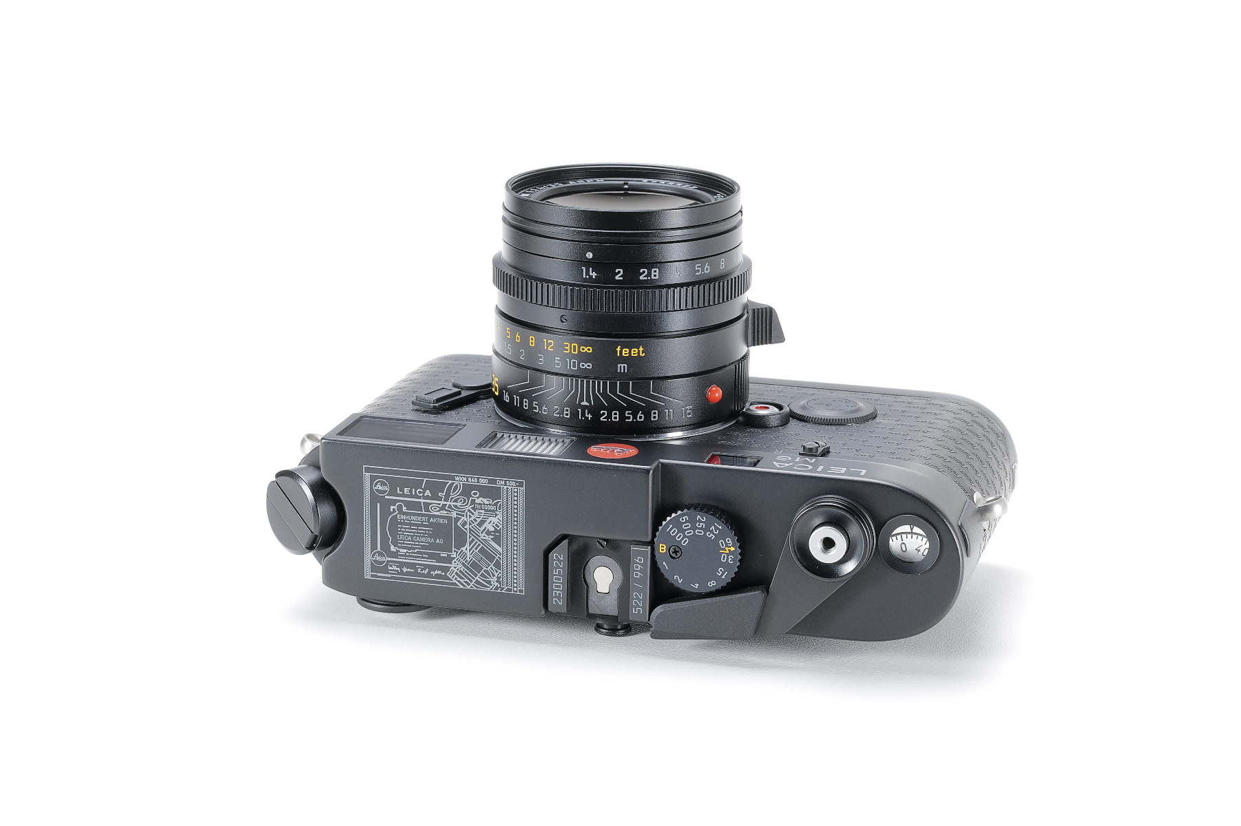 Leica M6 „Ein Stück Leica“ camera with top plate engraving