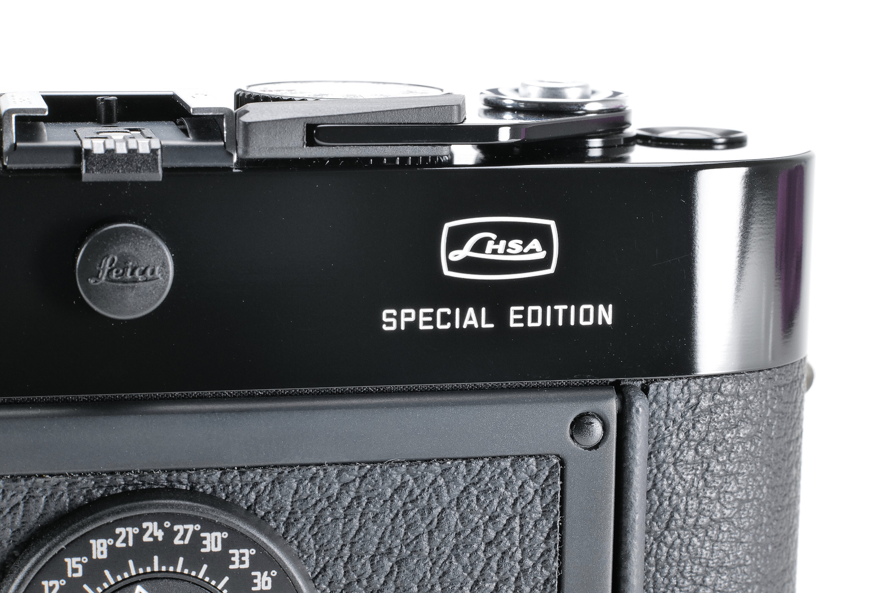 Back side detail of a Leica M6 TTL Black Paint LHSA