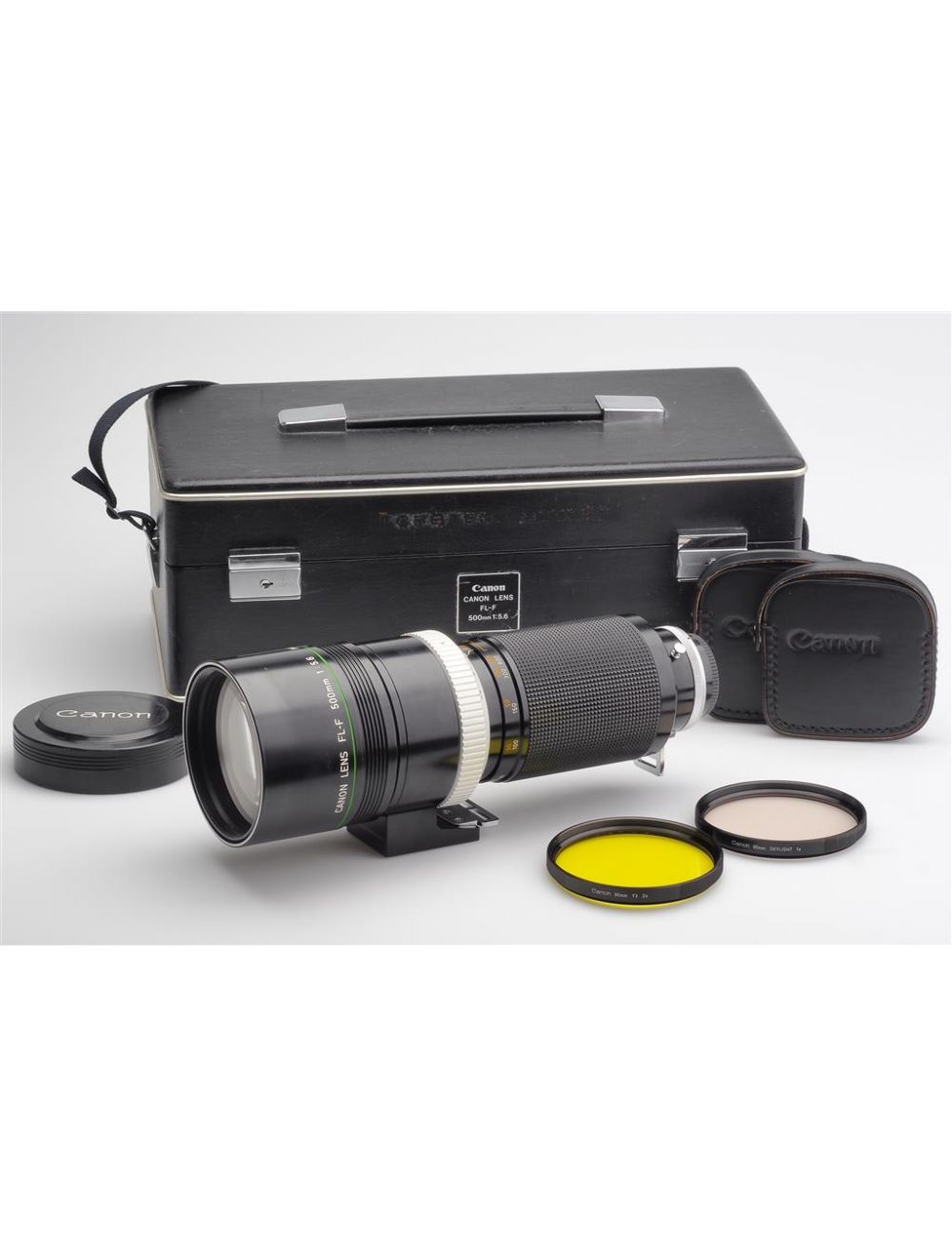 canon fl f 5 6 500mm w 2x filter case fluorite glass